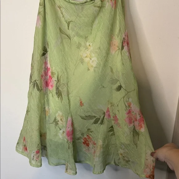 K & Company VINTAGE Y2K 2Pc. Pastel Green Shirt/Skirt Set 8 Petite - Picture 4 of 4